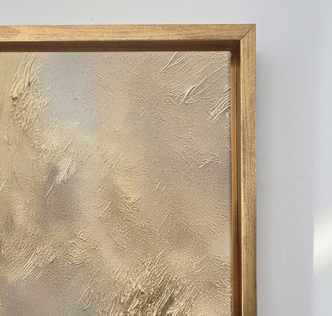 Golden Feather - Canvas Wall Art