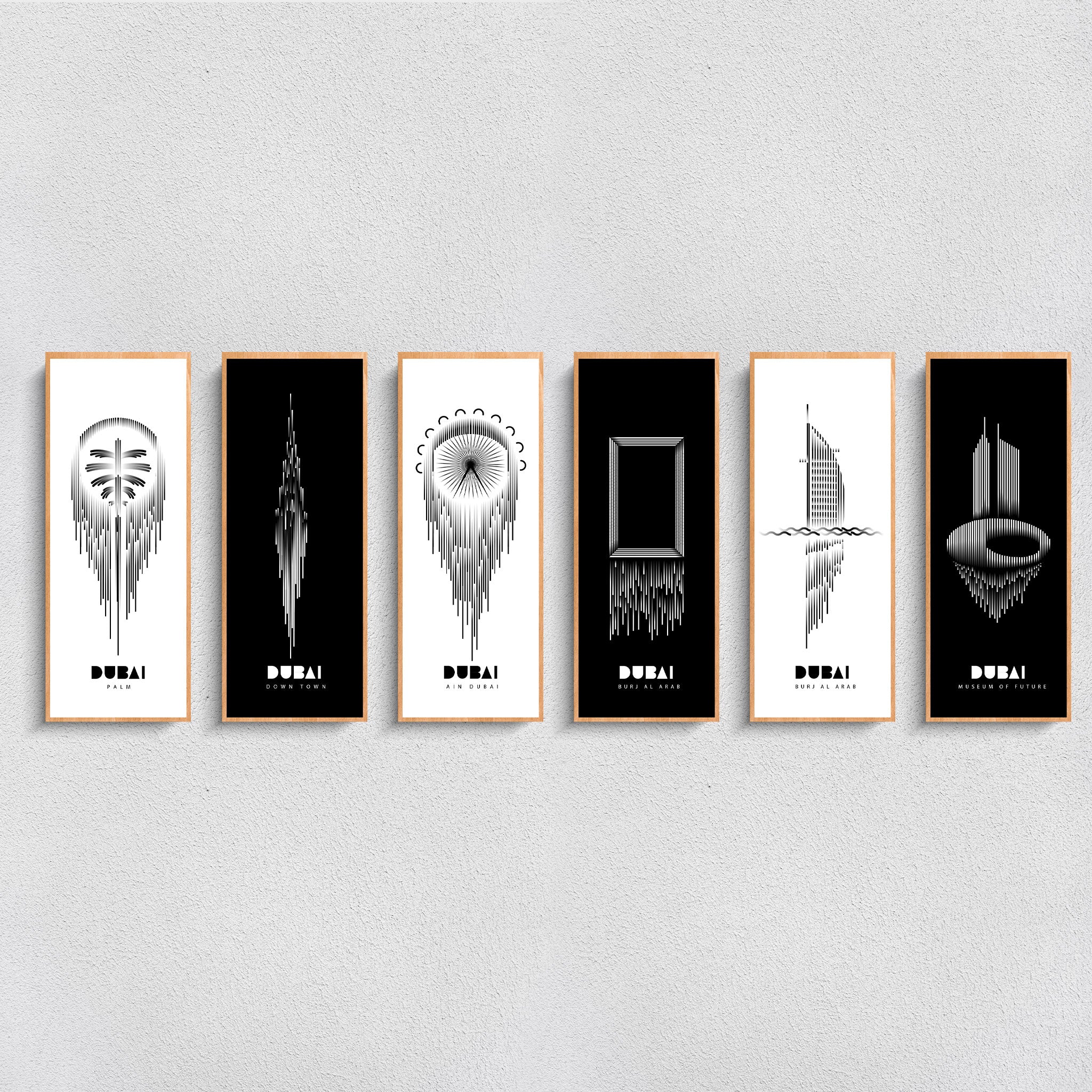 Dubai Land Marks 6 Pcs