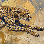 Cheetah - Framed Canvas
