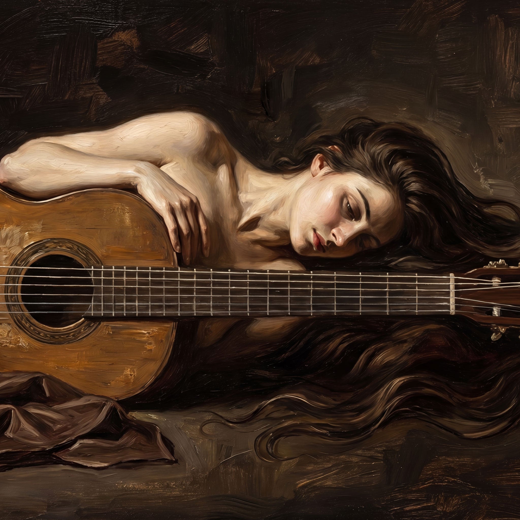 Guitar woman